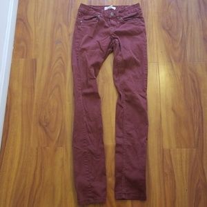 Burgundy Jeans